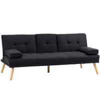 SCHLAFSOFA mit Klapptisch 181 cm Polyester Grau - Grau, Textil (181/78/77cm) - IVMEU