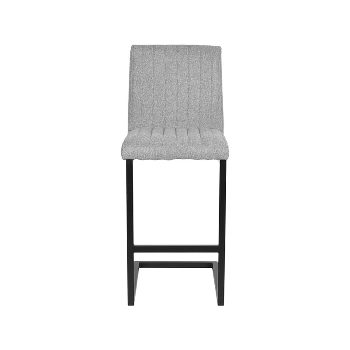 BARHOCKER Milo Grau 53/41/100 cm 2er-Set - Hellgrau, Textil (41/100/53cm) - LABEL51