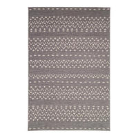 TEPPICH Indoor Outdoor Ethno-Stil grau - Grau, Textil (160/230cm) - AFK Living