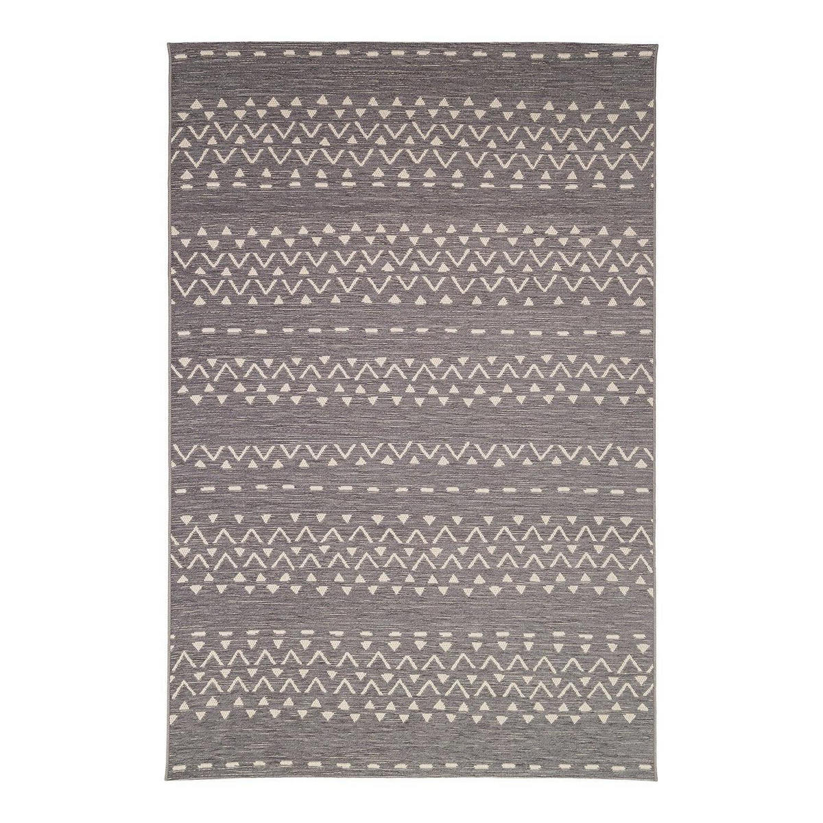TEPPICH Indoor Outdoor Ethno-Stil grau - Grau, Textil (160/230cm) - AFK Living