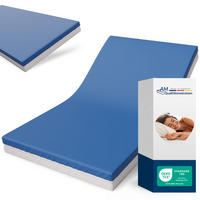 MATRACE pro prevenci dekubitů, 90/200 cm - výška 14 cm a nepromokavý potah - modrá, textil (90/200cm) - AM Qualitätsmatratzen