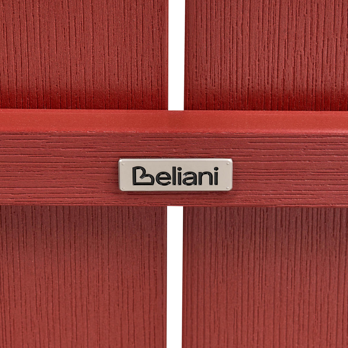 GARTENBANK Adirondack 125 cm Rot - Dunkelrot, Kunststoff (125/91/73cm) - Beliani