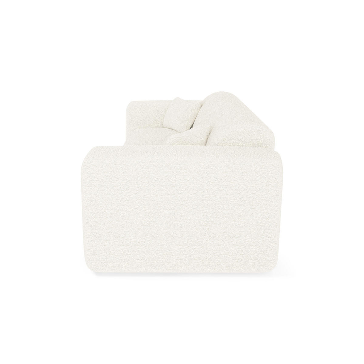SCHLAFSOFA EXPRESS Dunlopillo Bouclé creme 140 cm - Creme, Textil (214/73/95cm) - Sia Home