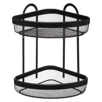 ECKREGAL 2 Ablagen 23/23/33,5 cm - Schwarz, Metall (23/33.5/23cm) - 5five Simply Smart