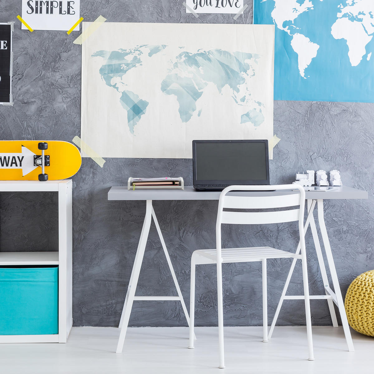 ZÁSOBNÍK na listy - biela, drevo (25/6/33cm) - Relaxdays