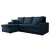 ECKSOFA Kris Lux - Blau/Schwarz, Holz/Kunststoff (238/147cm) - MIRJAN24