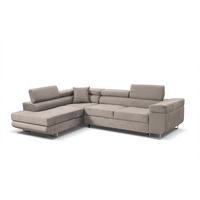 ECKSOFA Marlene III L-Form mit verstellbaren Kopfstützen Schlaffunktion Bettkasten 271 cm links beige - Beige, Kunststoff (271/202cm) - Margaret Hadas24