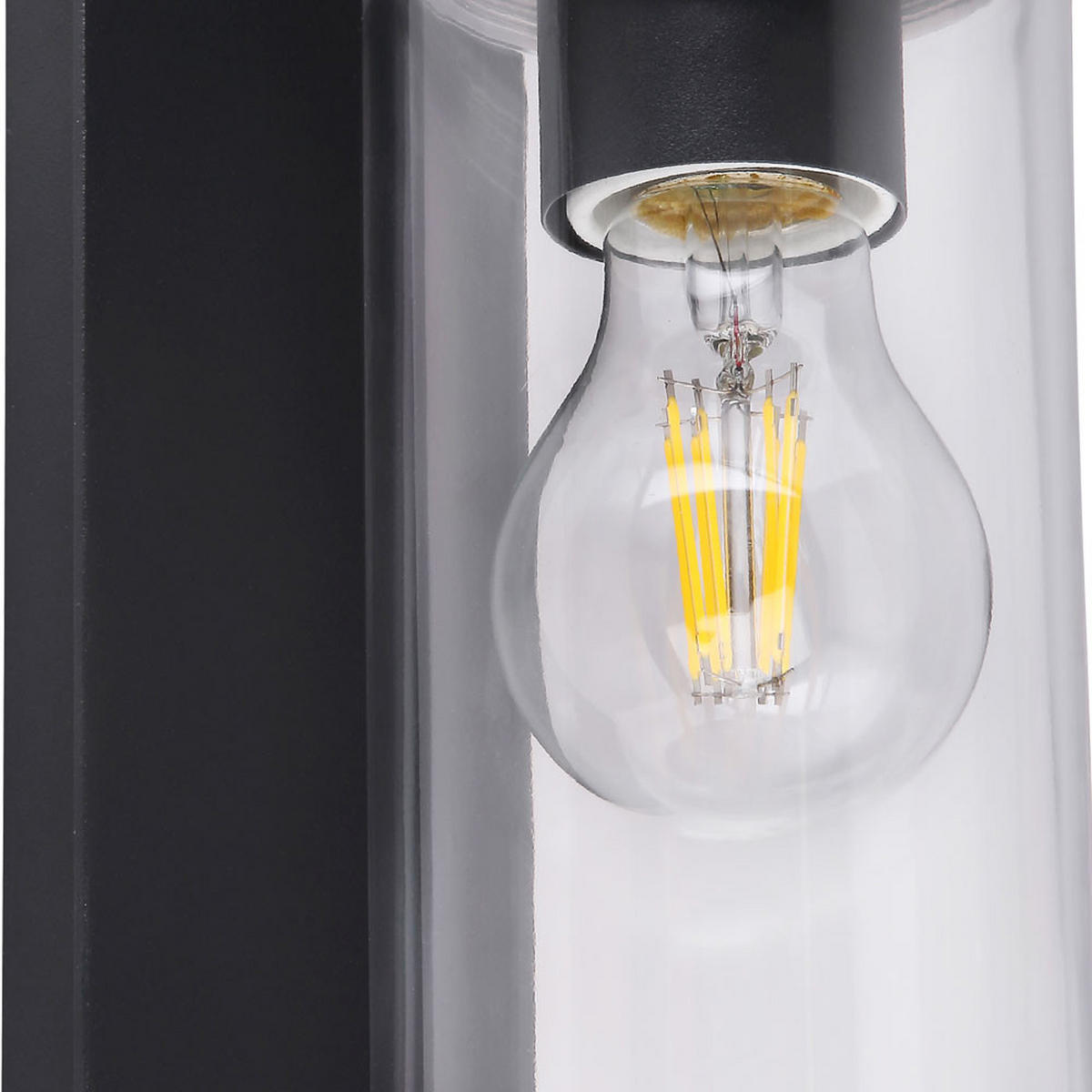 LED WANDLEUCHTE Aluminium Anthrazit - Anthrazit, Metall (13.8/8.9/25cm) - Globo Lighting