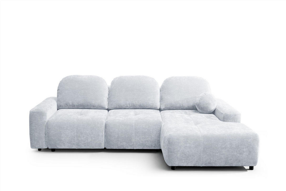 ECKSOFA Argos In Vibe - Hellblau, Holzwerkstoff/Textil (267/170cm) - Fun Möbel