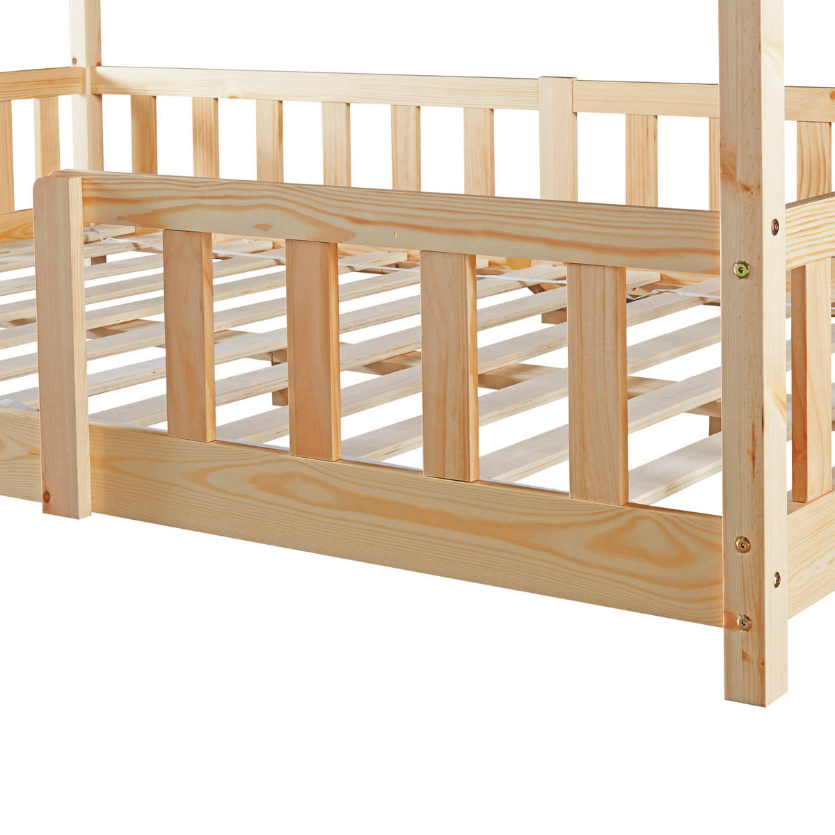 HAUSBETT Sisimiut - Naturfarben, Holz (120/200cm) - [en.casa]