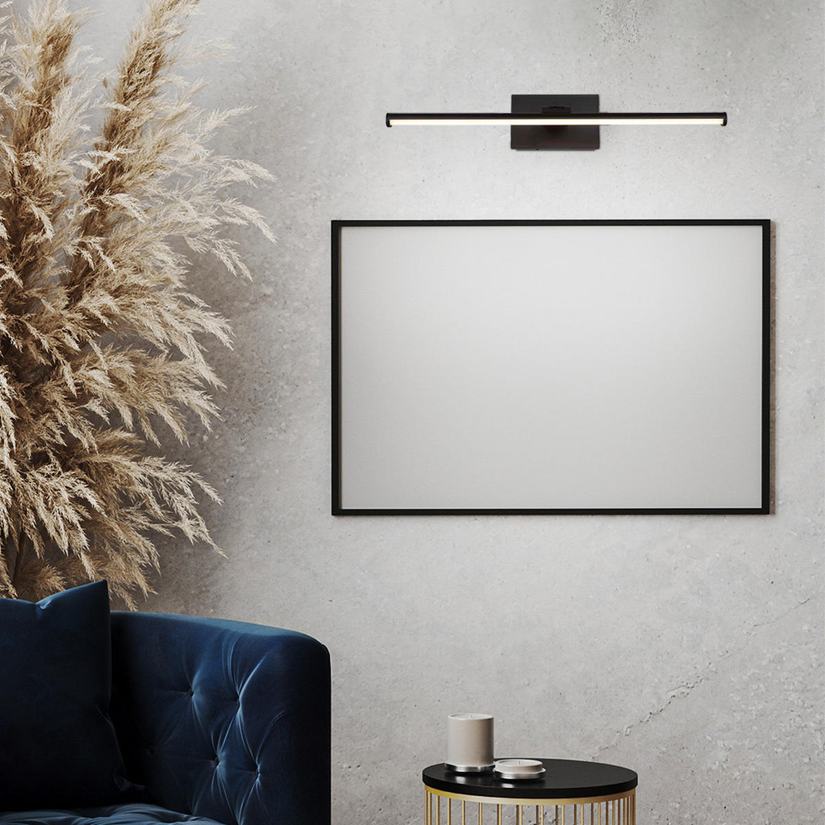 LED WANDLEUCHTE Jaime Schwarz - Schwarz, Metall (40/7.5/40cm) - Globo Lighting