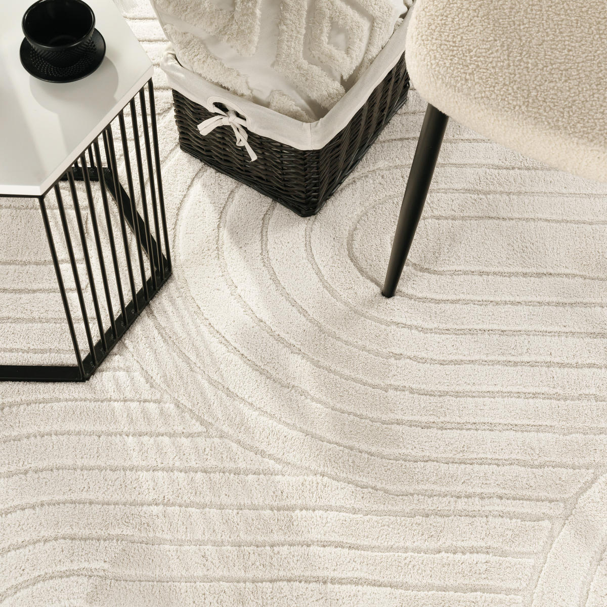 HOCHFLORTEPPICH 200/280 cm Tokio 471 - Creme, Textil (200/280cm) - Paco Home