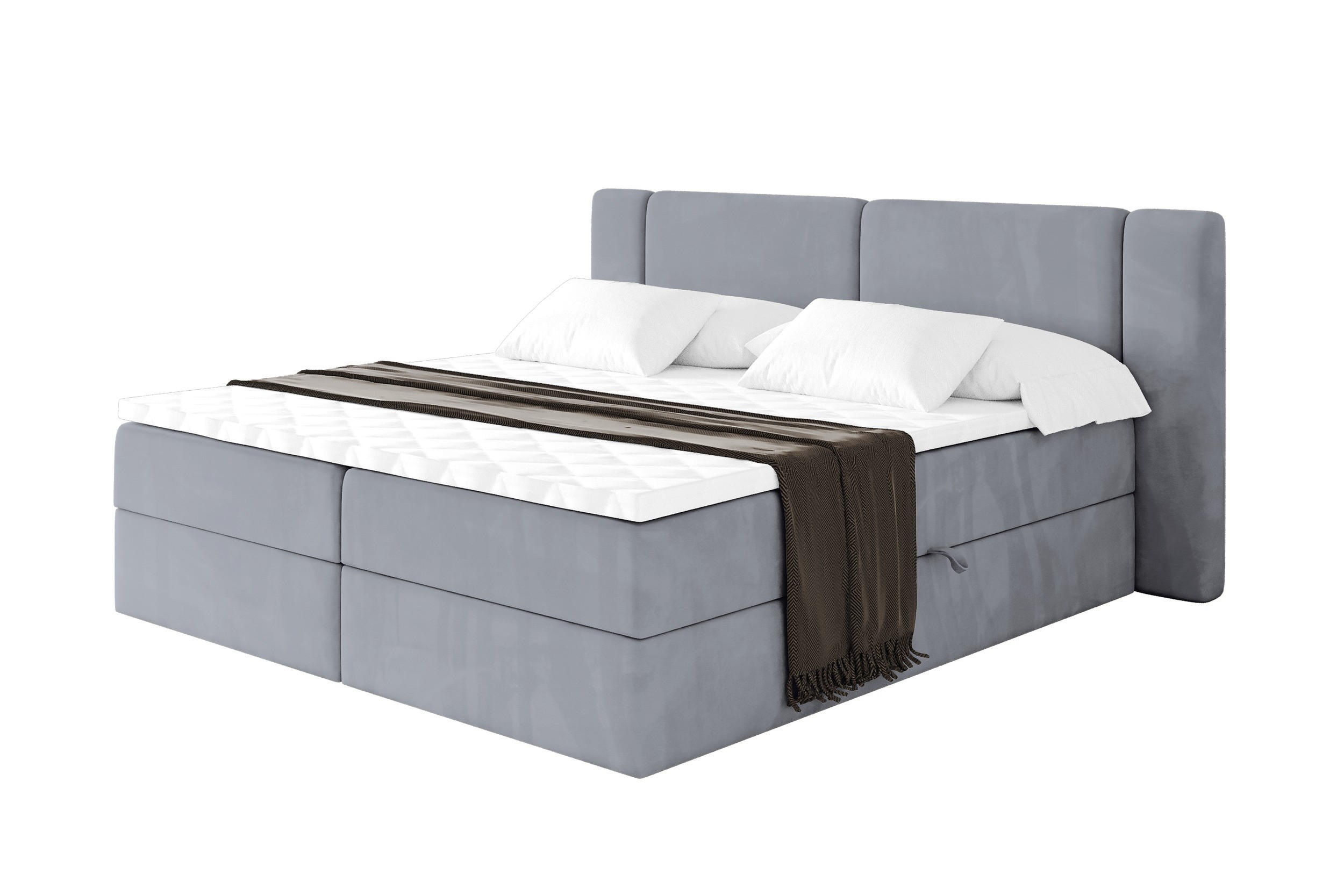 ALTDECOR POSTEL boxspring s matrací H4 - EVON - 180x200 cm Šedá
