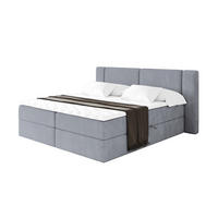 BOXBETT mit Matratze H3 - EVON - 140x200 cm Grau - Grau, Holzwerkstoff (140/200cm) - ALTDECOR
