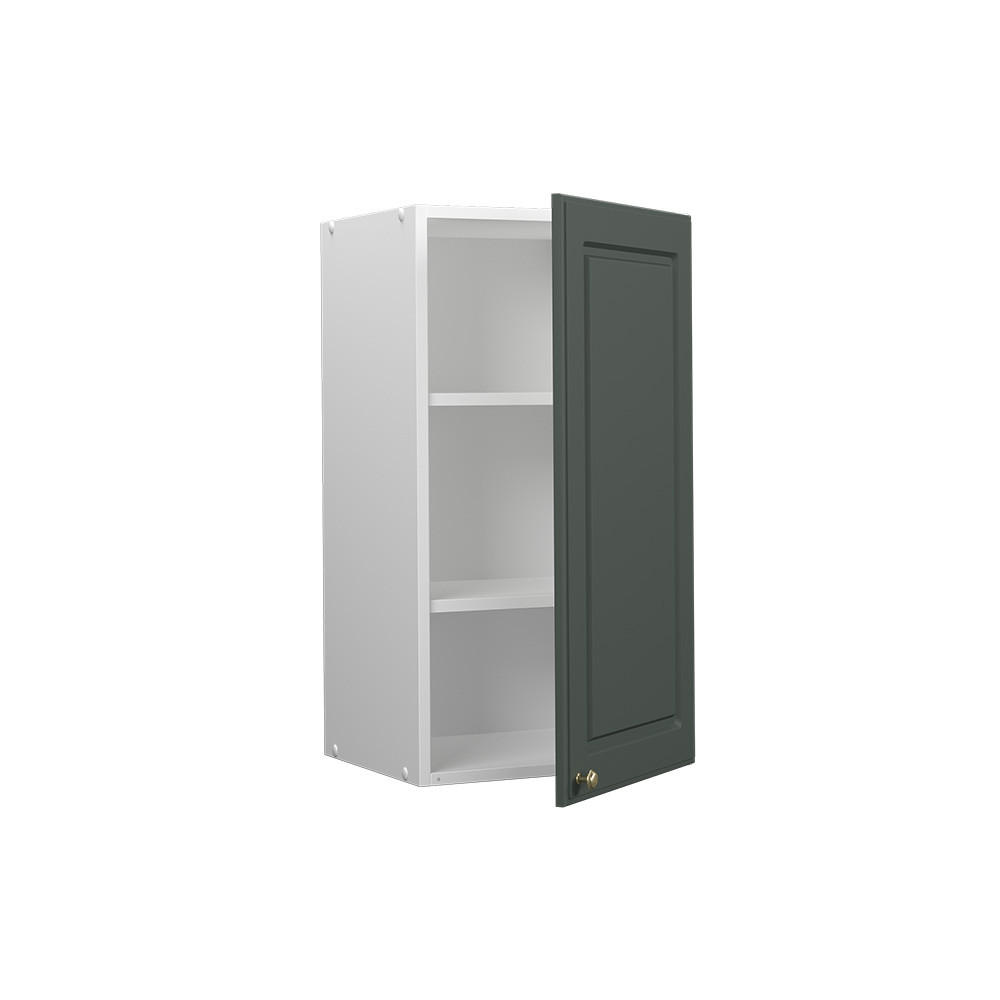 BADSCHRANK Fame-Line Grün-Gold Landhaus 40 x 72 cm - Weiß/Grün, Holzwerkstoff (40/72/34.1cm) - Vicco