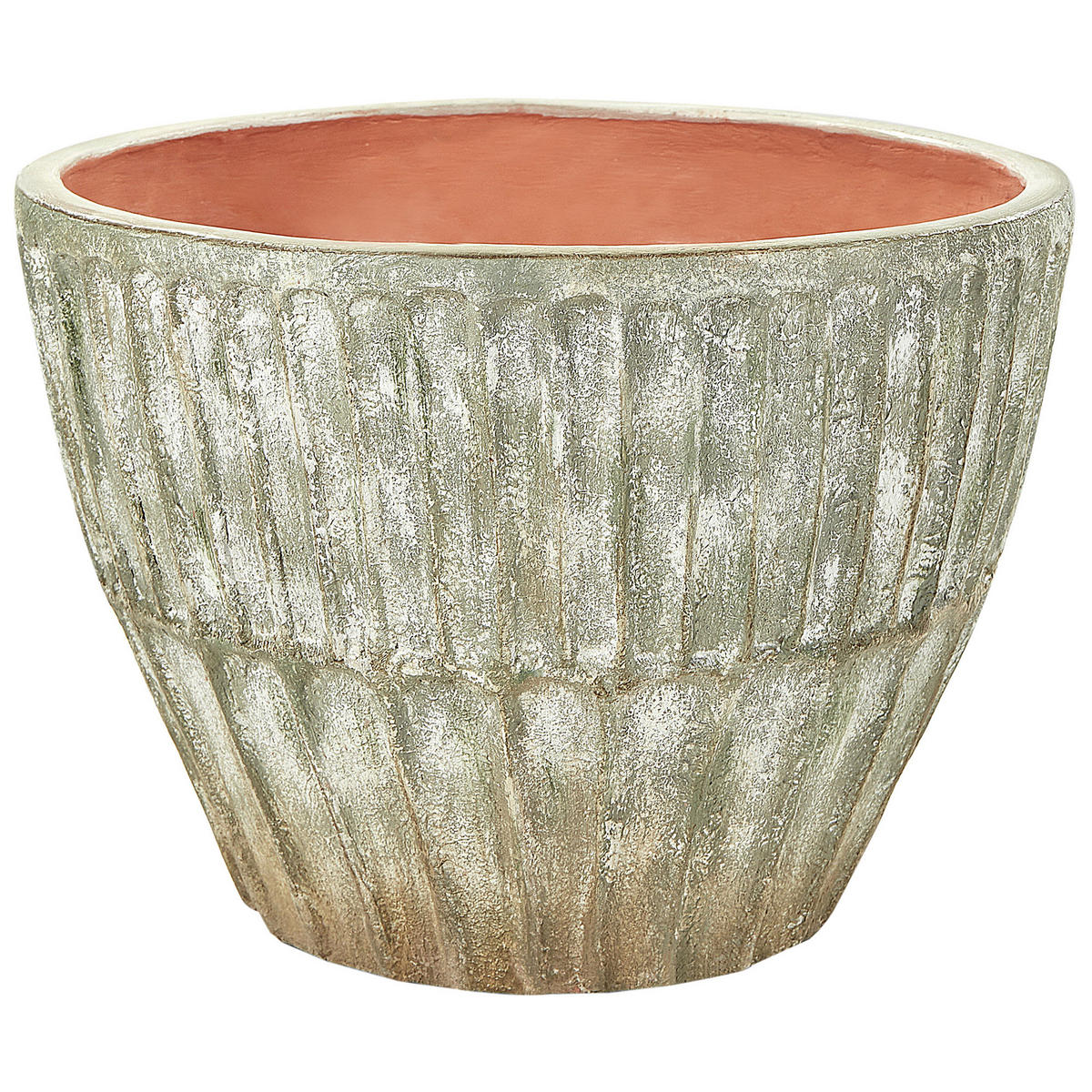 BLUMENTOPF Grün Nyssa - Grün, Naturmaterialien (38cm) - Beliani