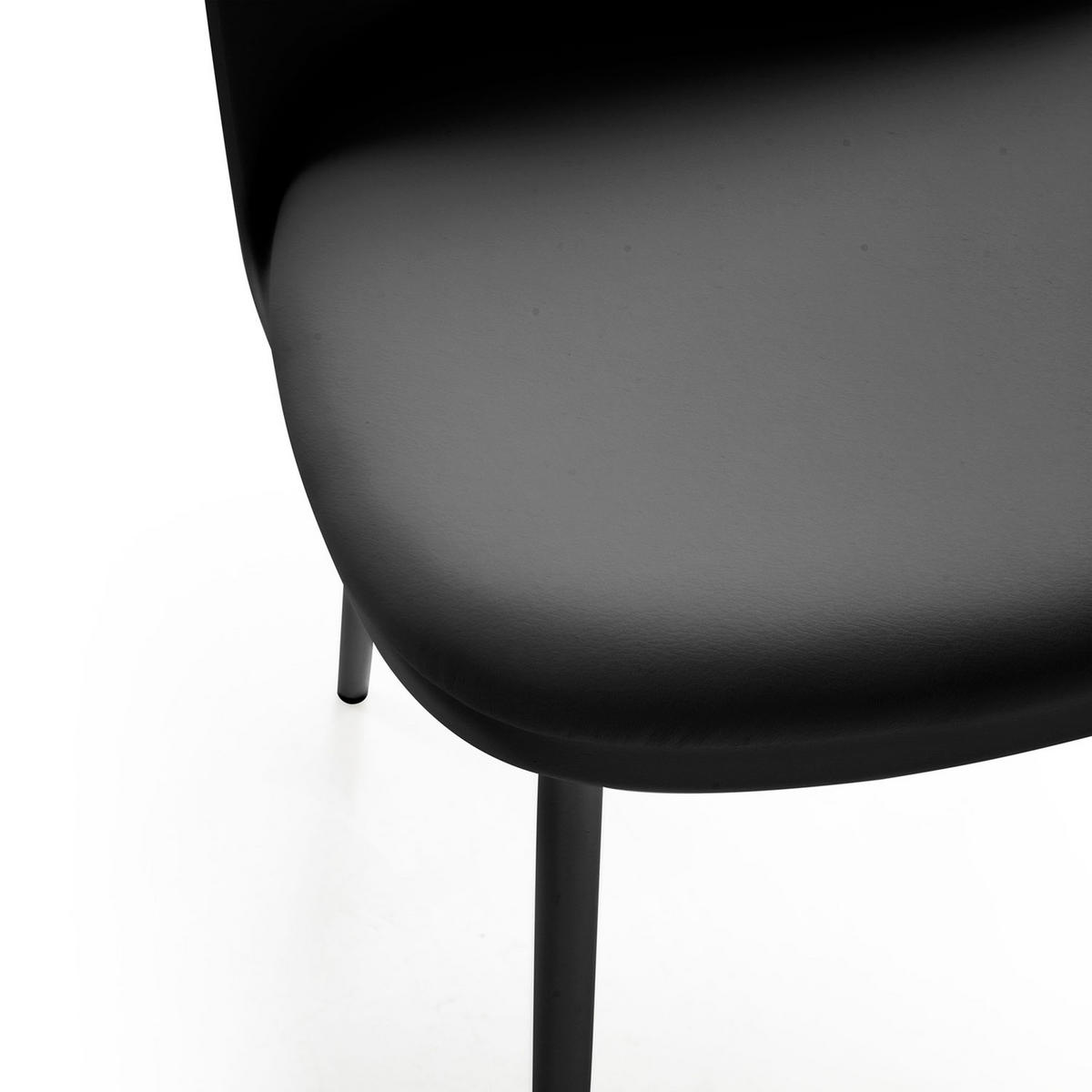 STUHL 4er-Set Kana schwarz - Schwarz, Kunststoff/Metall (45/83/51cm) - VS Venta-stock