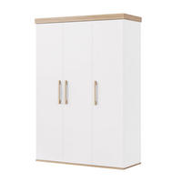 KINDERKLEIDERSCHRANK Jimmy Weiß - Weiß, Holzwerkstoff (138/195/53cm) - Roba