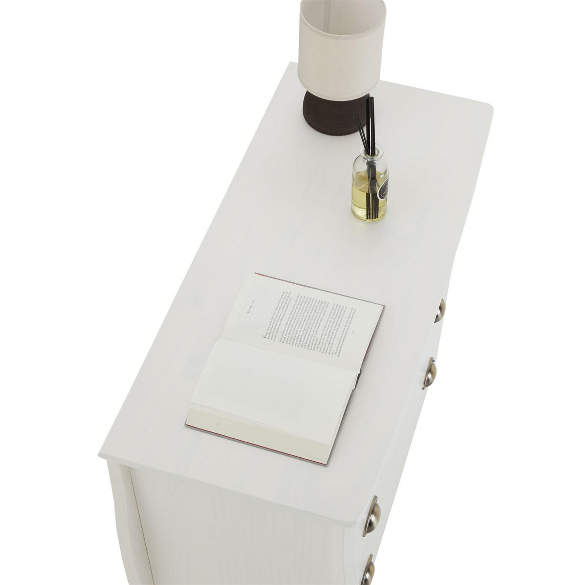 KOMMODE ANTOINETTE - Weiß, Holz (89/87/43cm) - IDIMEX