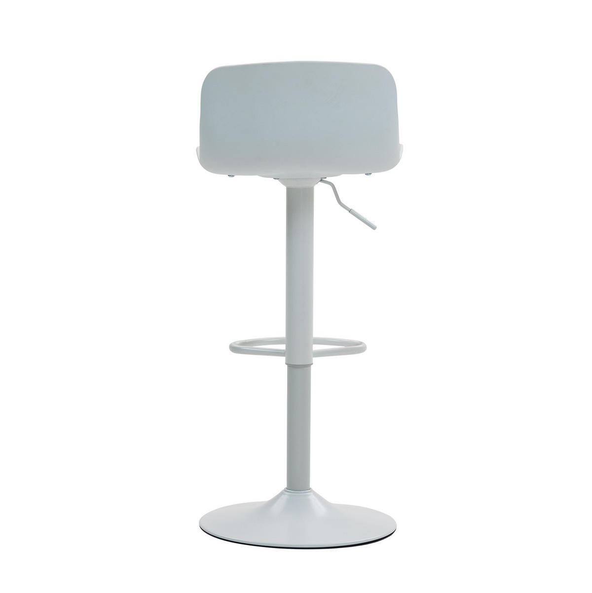 BARHOCKER 2er-Set Weiß drehbar und höhenverstellbar - Weiß, Metall (44/80/43cm) - MIVRAY