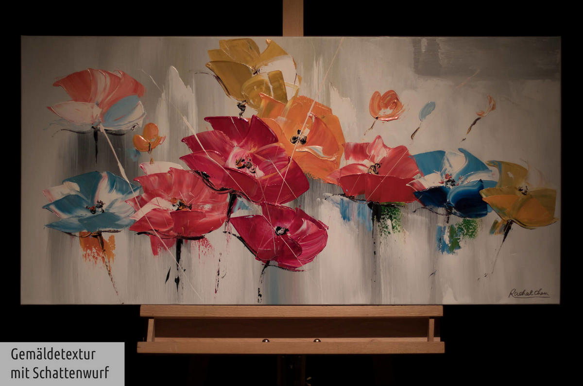 ÖLGEMÄLDE 100/50 cm - Multicolor, Holz/Textil (1.36/50cm) - KUNSTLOFT