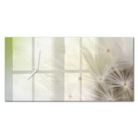WANDUHR 60x30 cm - Zitronensäure - Creme, Glas (60/30/0.4cm) - TULUP