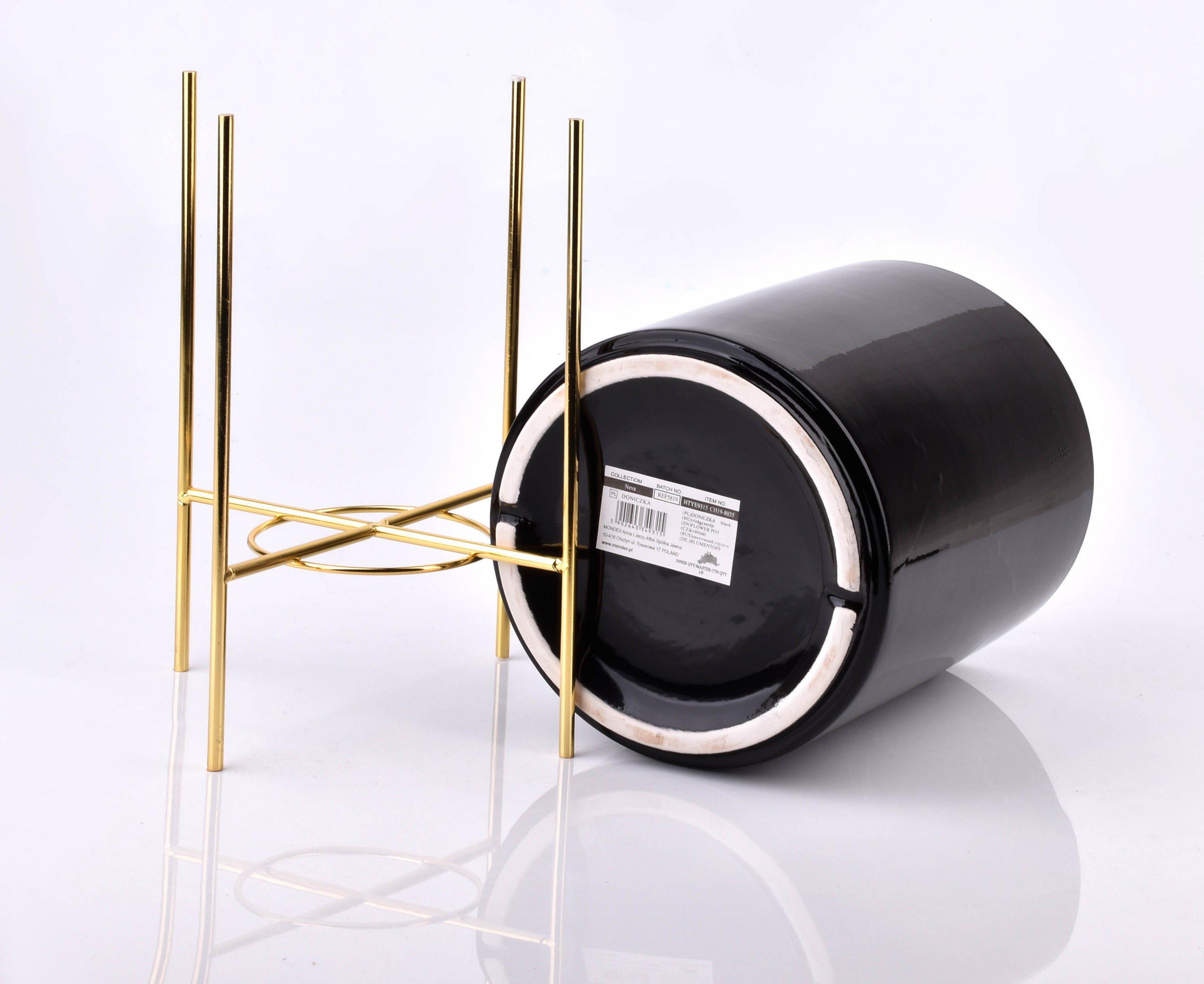 BLUMENTOPF Neva Gold 18/18/21 cm Keramik - Goldfarben, Keramik (18/21cm) - Mondex