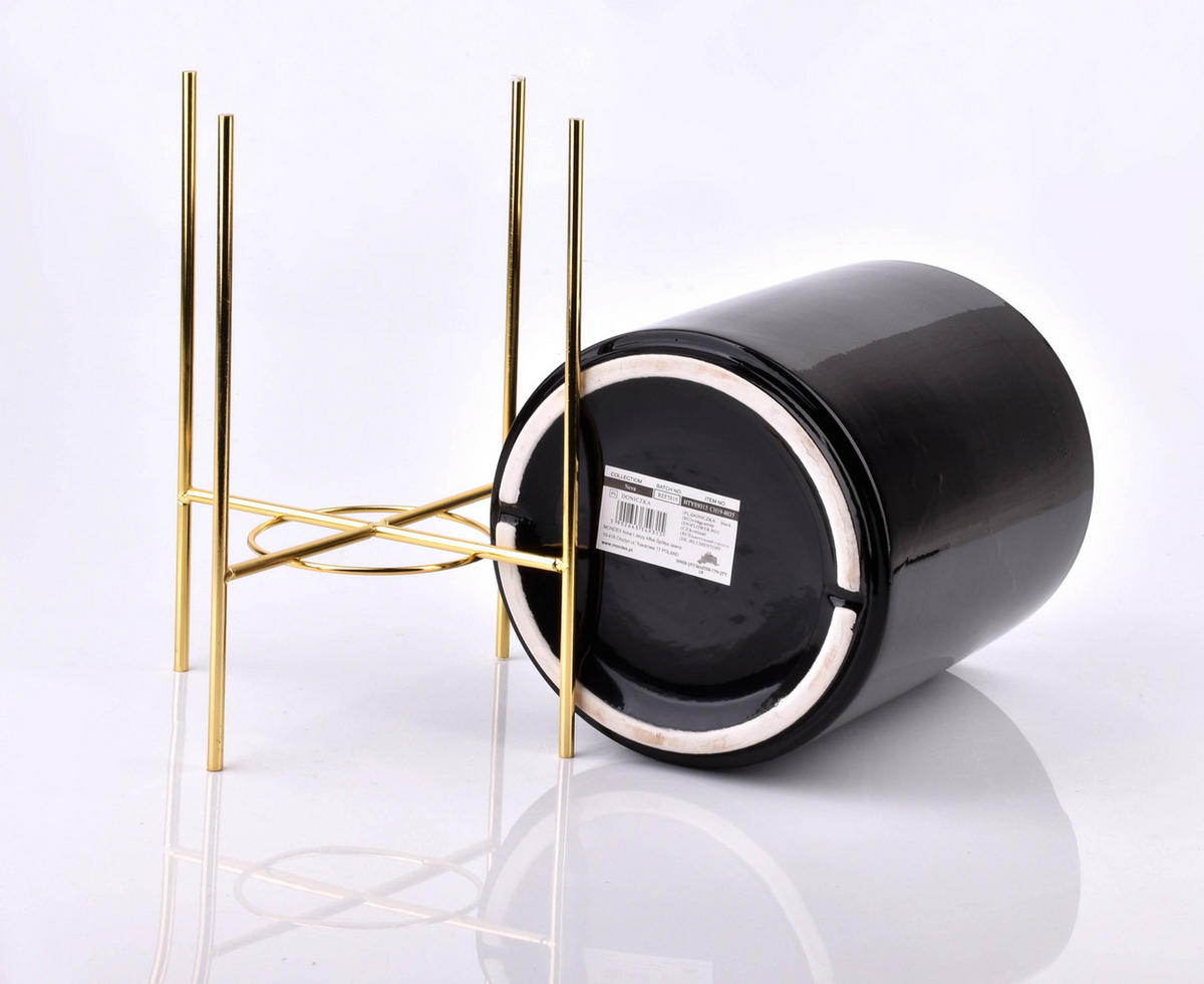 BLUMENTOPF Neva Gold 18/18/21 cm Keramik - Goldfarben, Keramik (18/21cm) - Mondex