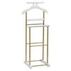 HERRENDIENER MEDINA - Goldfarben/Weiß, Metall (44/105/35cm) - CARO-Möbel