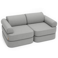 KINDERSOFA, Outzy, Taupe - Taupe, Textil (120/25/60cm) - MeowBaby