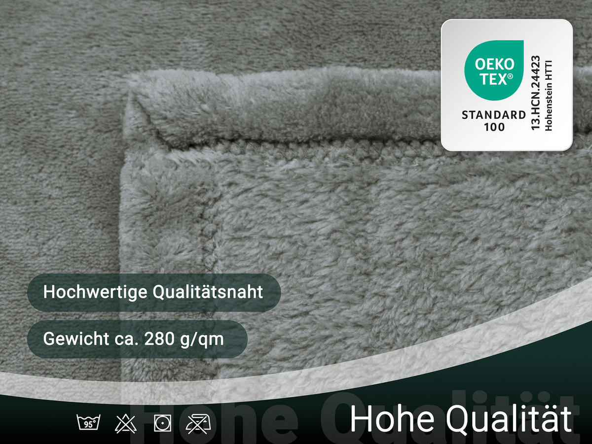 KUSCHELDECKE, 150x200 cm, 100% Polyester, Grau - Taupe, Textil (150/200cm) - Zollner