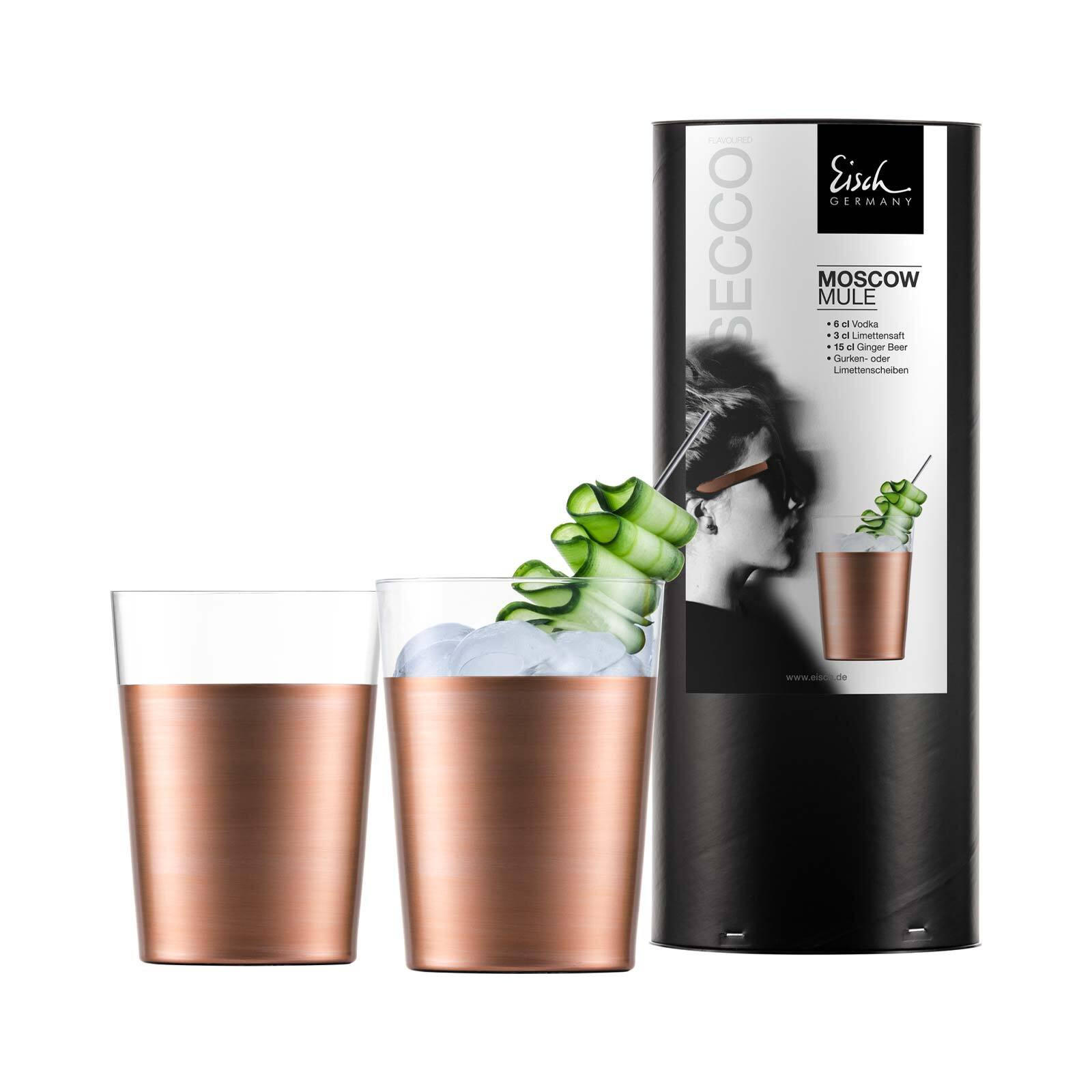 MOSCOW MULE BECHER Secco Flavoured transparent 550 ml 2er Set - Transparent, Glas (0.55L) - Eisch