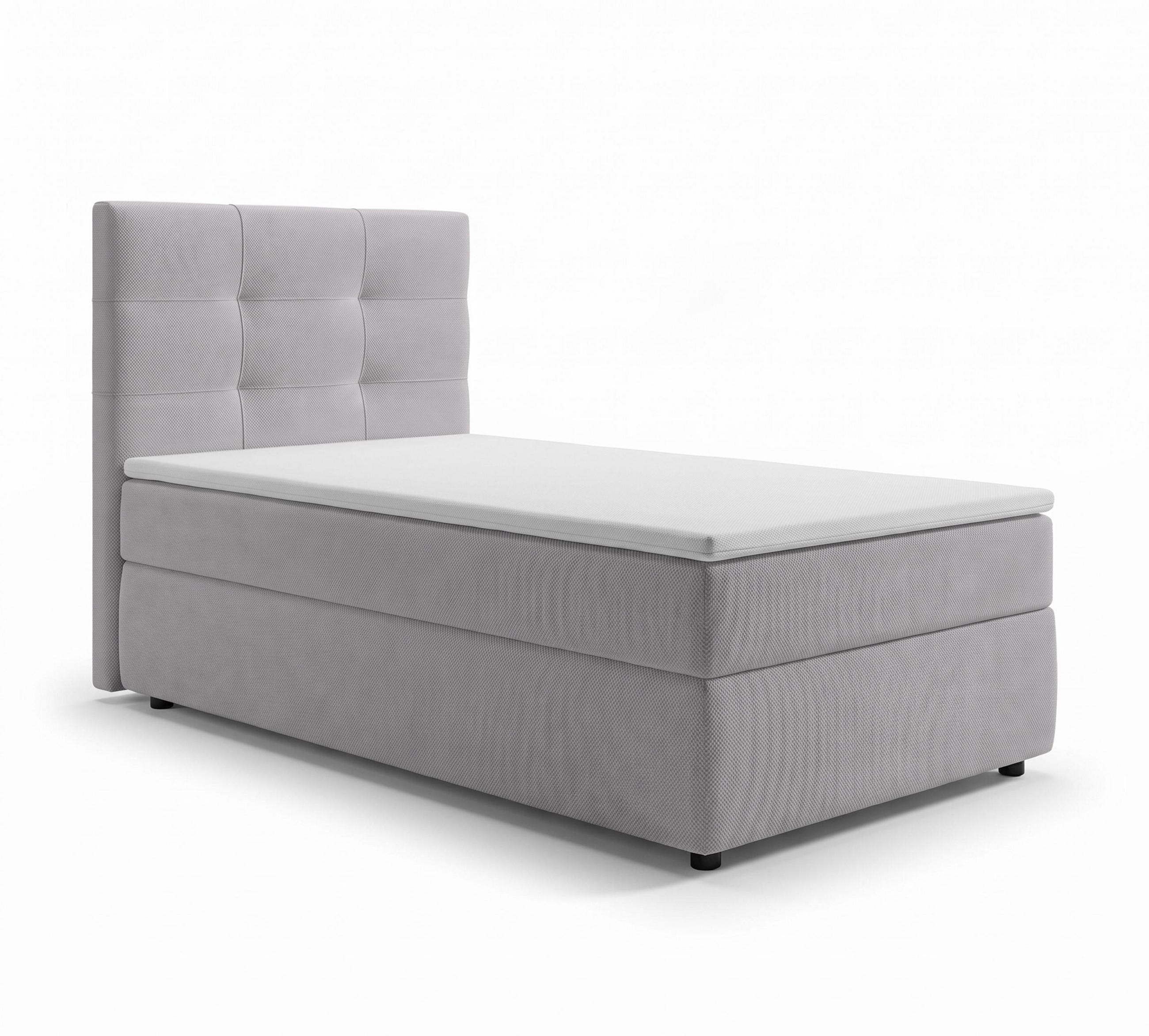 AX Living Boxbett Hellgrau 80x200 cm