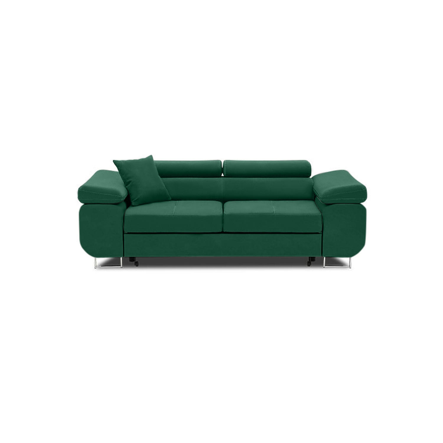 SOFA 2-SITZER MIT SCHLAFFUNKTION RIGATTO Dunkelgrün - Dunkelgrün, Textil (100/71/209cm) - Mebligo