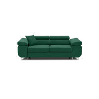 SOFA 2-SITZER MIT SCHLAFFUNKTION RIGATTO Dunkelgrün - Dunkelgrün, Textil (100/71/209cm) - Mebligo