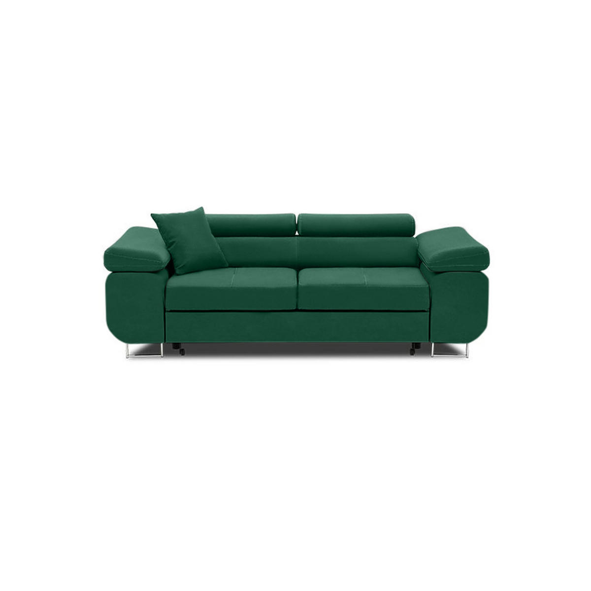 SOFA 2-SITZER MIT SCHLAFFUNKTION RIGATTO Dunkelgrün - Dunkelgrün, Textil (100/71/209cm) - Mebligo