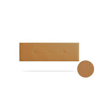 KOPFTEIL gepolstert NAPOLI Kunstleder 170x50x5 cm - Hellbraun - Moonia - Hellbraun, Holz (170/5/50cm)