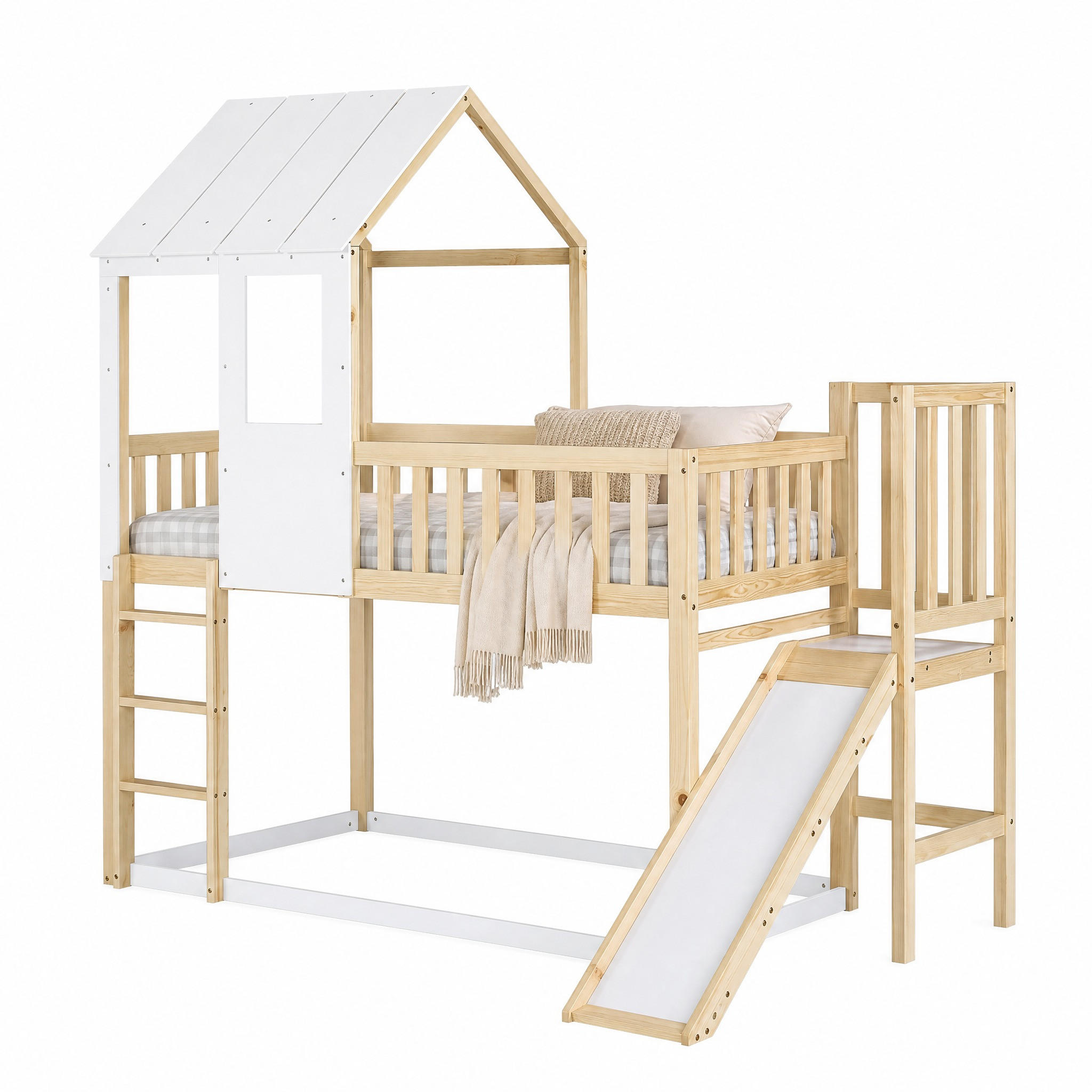 Meubliv Etagenbett Braun 90x200 cm