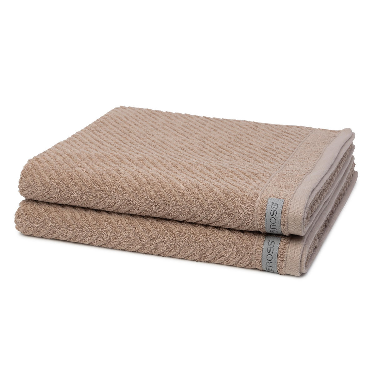 DUSCHTUCH Smart 2er-Set - Braun, Textil (50/100cm) - Ross