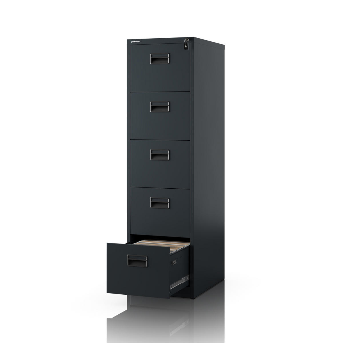 AKTENSCHRANK aus Metall SARA V5 460 x 1625,5 x 600 mm - Anthrazit, Metall (46/163/60cm) - Jan Nowak