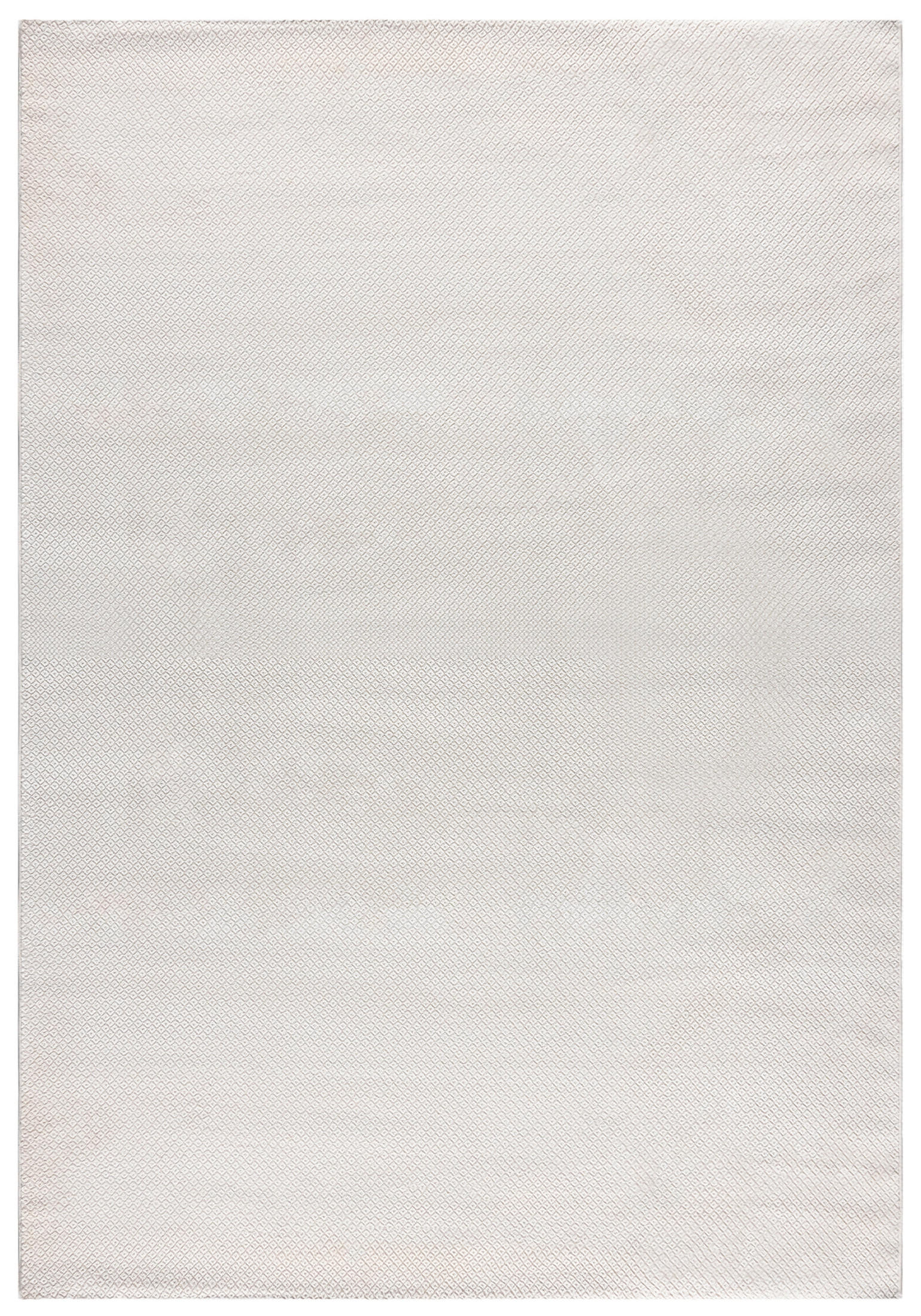 TEPPICH Weiß Modern Geometrisch - Rechteckig Minimalistisch - 120 x 170 cm - Ecru/Weiß, Textil (120/170cm) - Mazovia