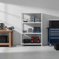 SCHRAUBREGAL PANDA MID | HxBxT 150x80x40cm | 4 Fachböden | Fachlast 75kg | Weiß - Weiß, Metall (80/150/40cm) - PROREGAL