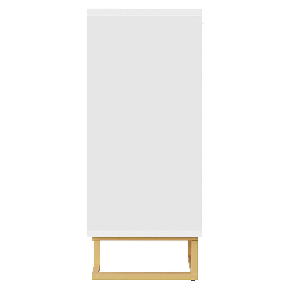 SIDEBOARD mit 2 Türen 152 x 40 x 75 cm Weiß - Weiß, Holzwerkstoff (40/75/152cm) - Meubliv