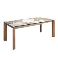 ESSTISCH Rechteckig Weiß Walnuss 140/90/76 cm - Walnussfarben/Weiß, Stein (90/140/76cm) - ANGEL CERDA