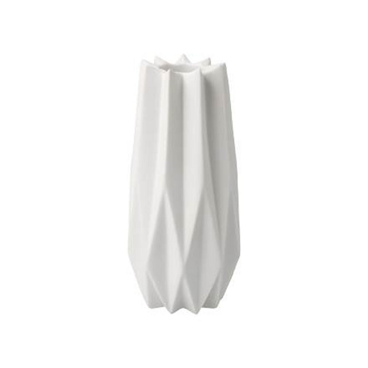 KERZENHALTER Polygono Star, Biskuitporzellan, Biskuit weiß, H 12.5 cm - Weiß, Keramik (6/12.5/6cm) - Goebel