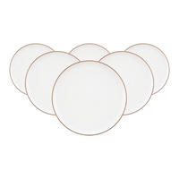 FRÜHSTÜCKSTELLER Sento Home Pure Lines Cocoa Brown ø 21,4 cm 6er Set - Hellbraun, Keramik (21.4cm) - Seltmann Weiden