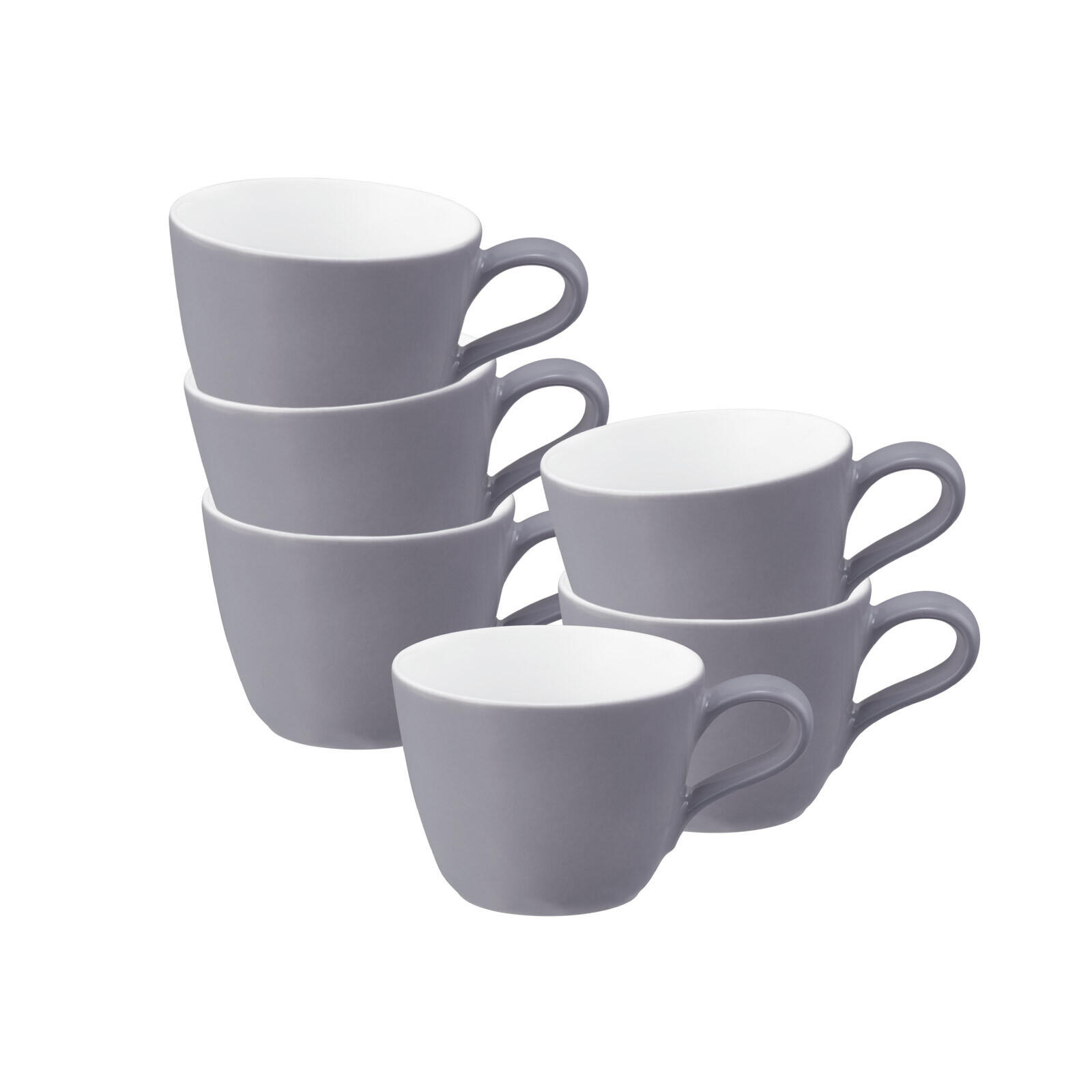 ESPRESSOTASSEN Life Fashion Elegant Grey 90 ml 6er Set - Grau, Keramik (0.09L) - Seltmann Weiden