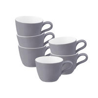 ESPRESSOTASSEN Life Fashion Elegant Grey 90 ml 6er Set - Grau, Keramik (0.09L) - Seltmann Weiden