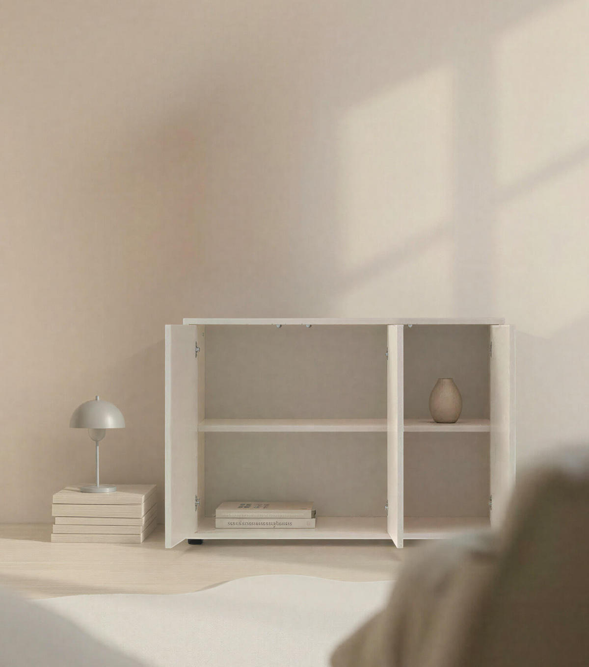 SIDEBOARD Die Horizontale - Beige, Holzwerkstoff (103/73/36cm) - Mokebo