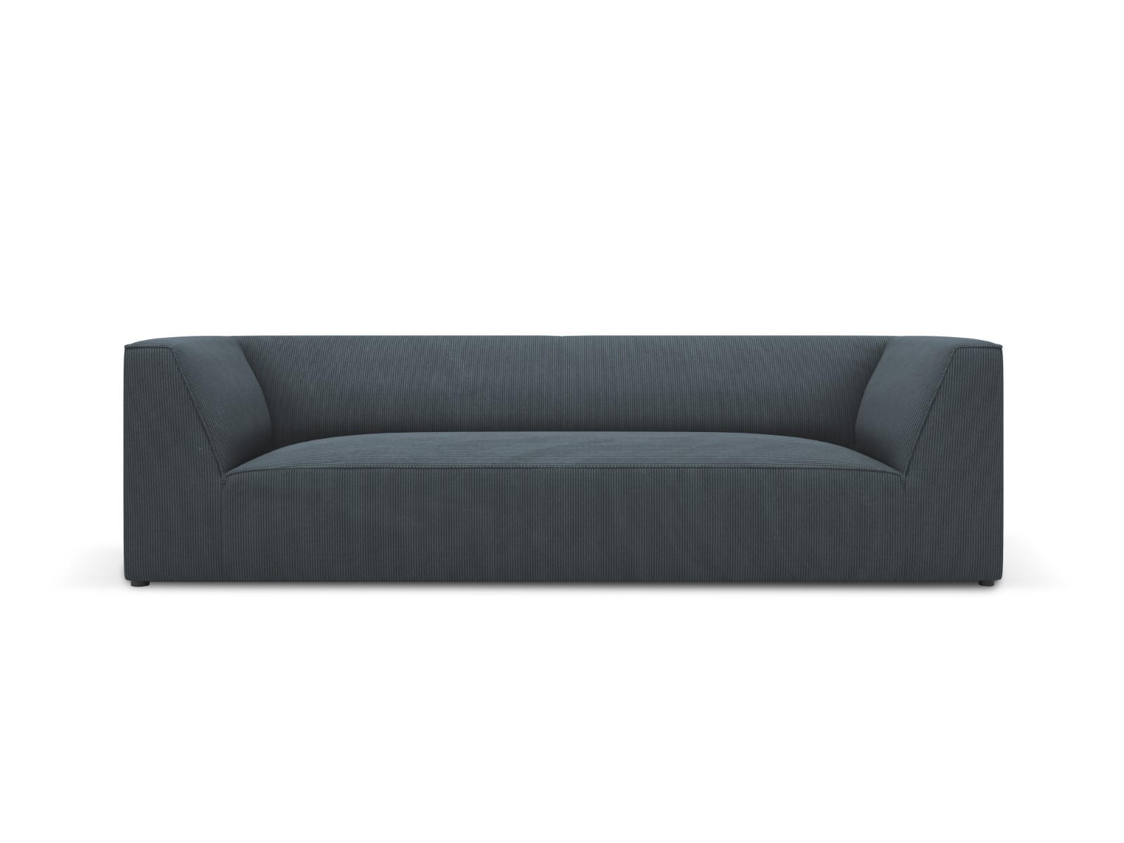SOFA Ruby aus Cord blau 3 Sitzplätze - Blau, Textil (93/69/232cm) - Micadoni